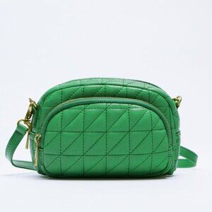Quilted cross body bag